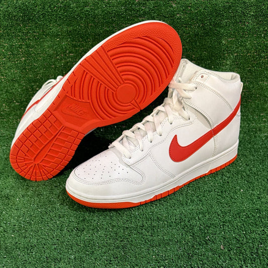 Nike Dunk High White Picante Red ( Size 12 )