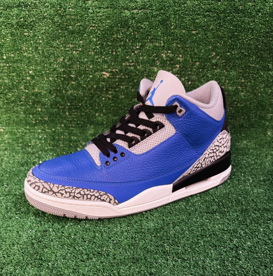 Jordan 3 Retro Varsity Royal Cement (Size 11)